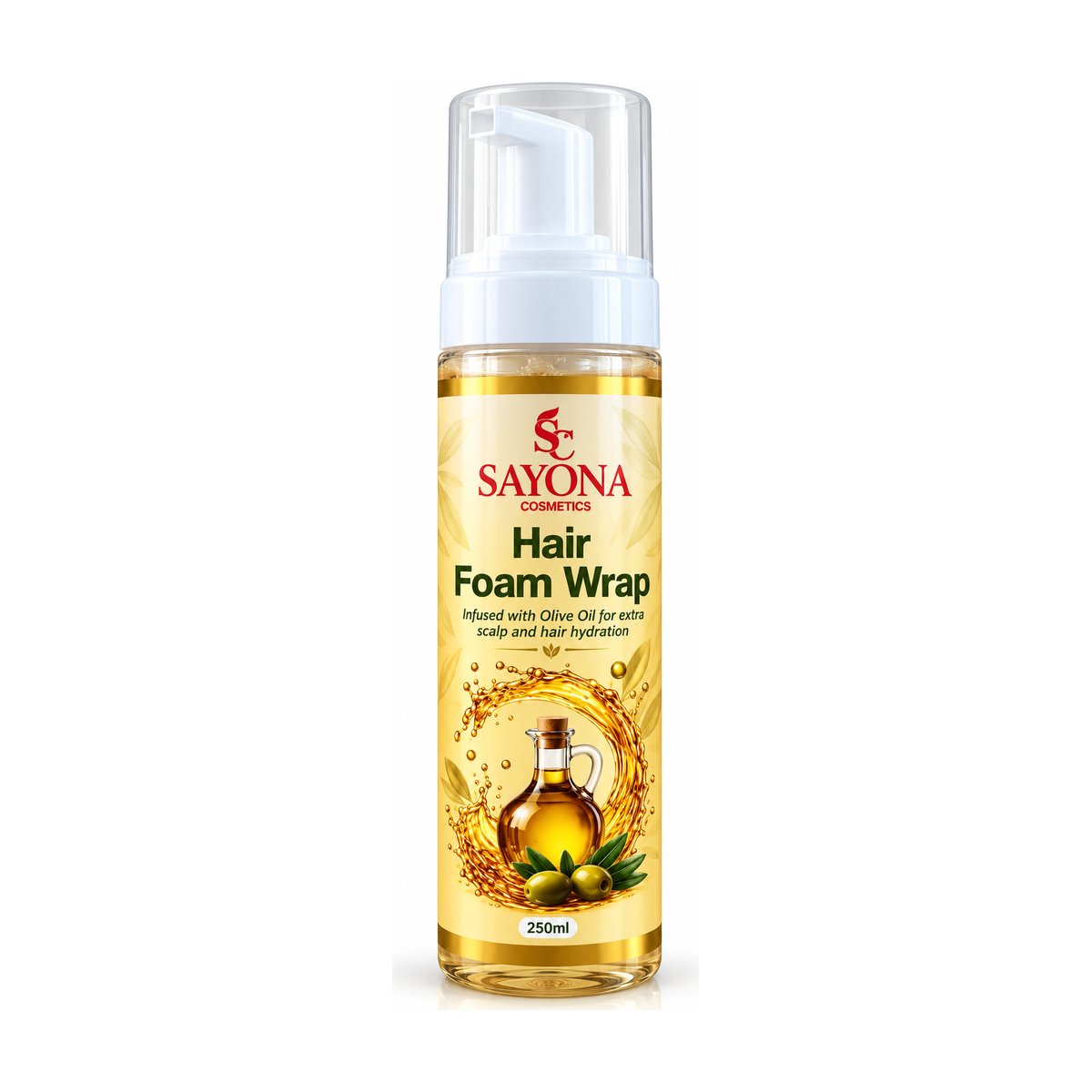 Olive Oil Hair Foam Wrap